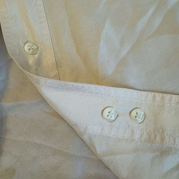 Vintage The Limited '90s Oversized Silk Button Front Blouse / Medium - Picture 12 of 13